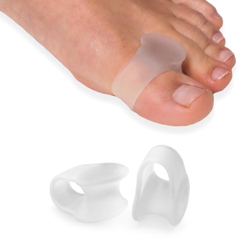 NatraCure 2 Advanced Gel Toe Separators & Spreader/Spacers (w/Toe Loop) - Size: L/XL - (1030-M CAT 2PK) - 1 Pair - (For Pain Relief from Calluses, Blisters, Bunions, and Hammer Toes)