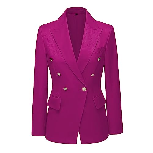 Women Suits 2 Pieces Set Double Breasted Skirt Suit for Business Formal Professional Casual Wedding Skirt Outfit3