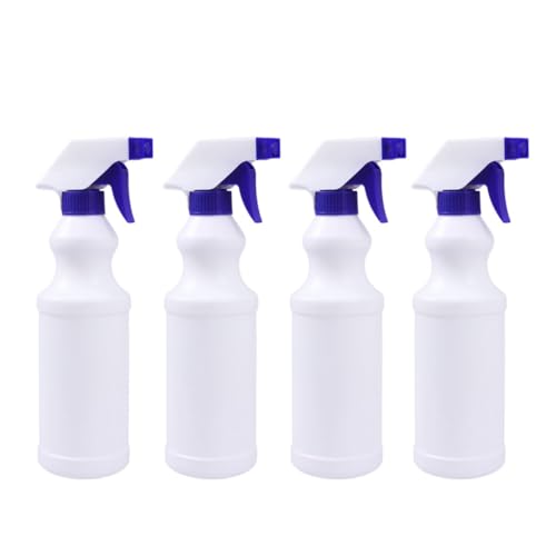 Sosoport 4 Botellas de Spray de Plástico de 500ml Resistentes a Desgaste Gatillo Ergonómico Extendido, a Prueba de Fugas, Ideales para Laboratorio y Jardinería