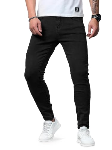 Opiniones y reviews de Jeans de Mezclilla los 5 mejores. 41 SHVE SHENDY VENDY Jeans de Hombre Ajuste Slim Fit Pantalones Hombre de Mezclilla Elastico Cintura Media Estilo Casual Comodos Negro Talla 32