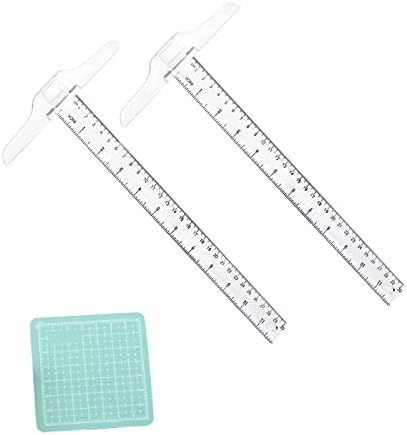 12 Zoll Kunststoff-Lineal 2er-Pack – Transparent, 30,9 Cm, Mit Cm- & Zoll-Skala, Für Schule & Büro