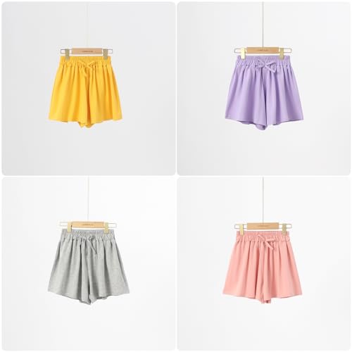 Girls Shorts Size 10-12 Shorts for Girls Elastic Waist Girls Bike Shorts for Kids Summer3