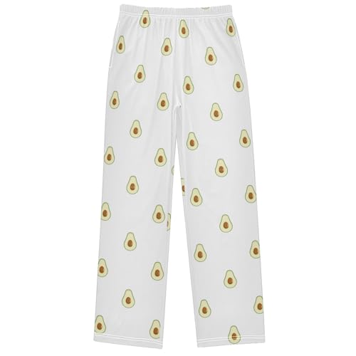 Boy's Pants Avocado Geometric Jogger Pants Elastic Waist Long Bottoms Trousers with Pockets 6-14 Years