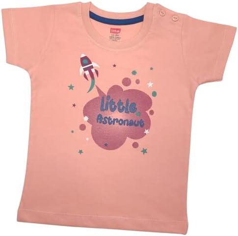 LuvLap Baby Boys Regular Fit 100% Cotton Half Sleeve Boys T-Shirt Pack of 5