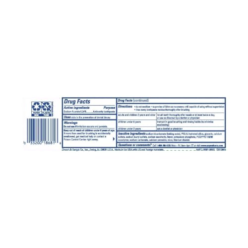 ARM & HAMMER Enamel Defense Toothpaste, Crisp Mint 4.3 oz (Pack of 4) - image 8