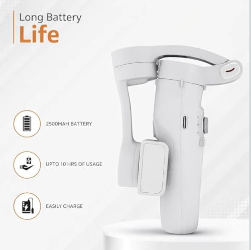 Image of M1 3-Axis Smartphone Gimbal Stabilizer with Tripod Stand | Handheld Foldable Mobile Gimbal for Video Recording | Face Tracking | Rechargeable Battery | Vlogging & Live Streaming Tool