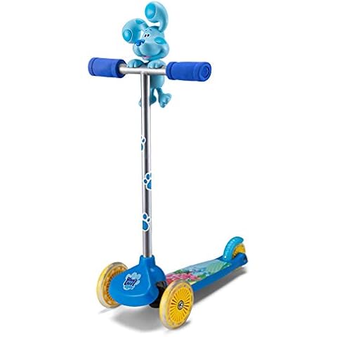 Kid Trax Nickelodeon Blue's Clues & You! Kids Swingin Scooter, Ages 3-5 Years Old, 3 Wheels, Lean and Steer Technology for Beginner Riders, Toddler Cover