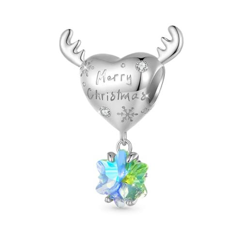 Image of GNOCE Christmas Charm Silver Plated & Sterling Silver Bracelet Gift