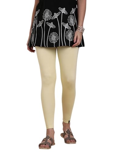 Image of TWIN BIRDS Women Viscose Ankle Leggings | Stretchable Kurti Wear Bottom