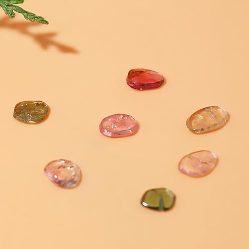Pierre de guérison en tourmaline naturelle facettée pour lithothérapie