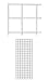 Wire Grid Wall Panel in White 2 x 5 Feet - Box of 4