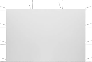 Canopy Side Panels Only, Tent Gazebo Side Panel 210D Waterproof Oxford Fabric Top Tent Surface, Foldable Rainproof UV Resistant Tent for Party, Camping, Beach （Include Only One Side） (NO Window, White)
