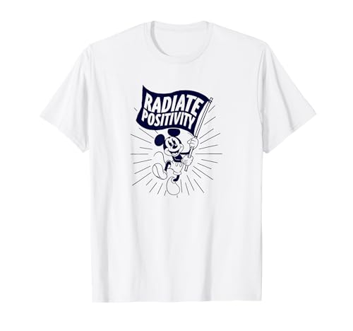 T-shirt Mickey Disney Radiate Positivity pour partager la joie et la nostalgie