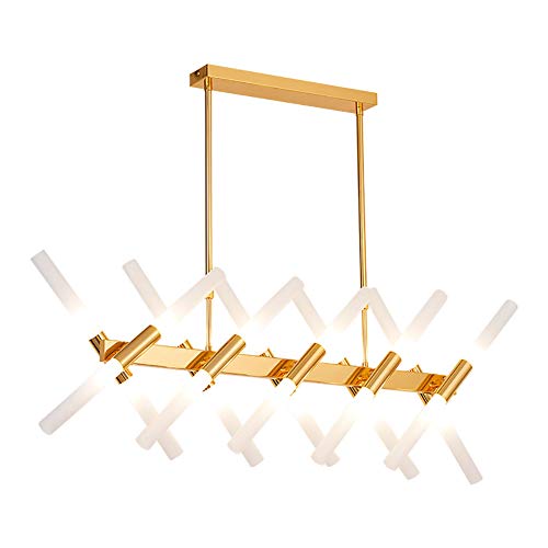 Luminaire suspendu contemporain or 16 lumières design haut de gamme
