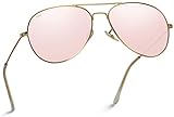 WearMe Pro - Premium Metal Frame Classic Fashion Design Polarized Lens Aviator Sunglasses
