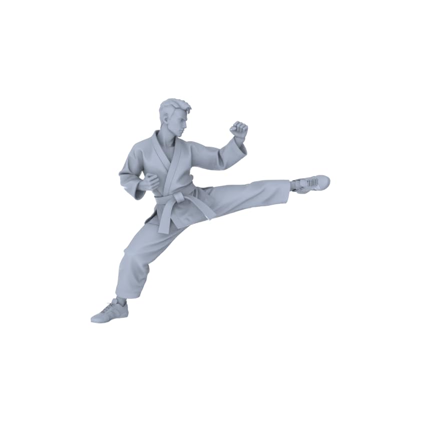 MRY-SFW LYTR87150 1/87 Karate Practitioners 4PCS Unpainted miniatura 2