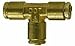 Midland Metal 640800 Brass 1/2 D.O.T. Push-In Union Tee (Pack Of 10)