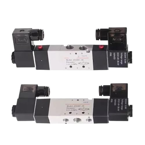 Vanne pneumatique 4V330C-10 220V alternative pour circuit air comprimé 5 voies