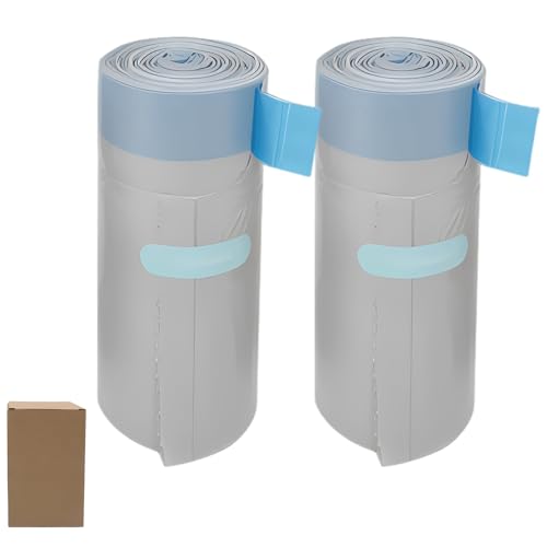 LUMINFLY 2 Rolls Cat Litter Box Liners, 30 Counts Drawstring Bags, Thick & Leak-Resistant, for Neakasa M1, 27.2 X 13 in