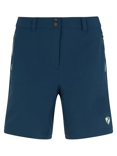 Ziener Damen Nakoa Outdoor-Shorts/Rad- / Wander-Hose - atmungsaktiv,schnelltrocknend,elastisch, hale Navy, 42