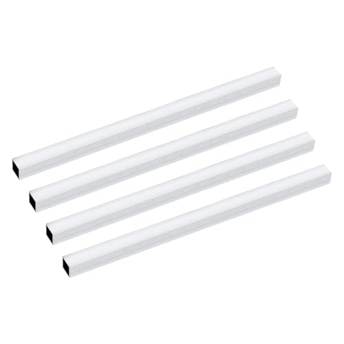 uxcell 4Pcs 6063 Square Aluminum Tube, 15mm x 15mm x 1mm Wall Thickness 305mm/12
