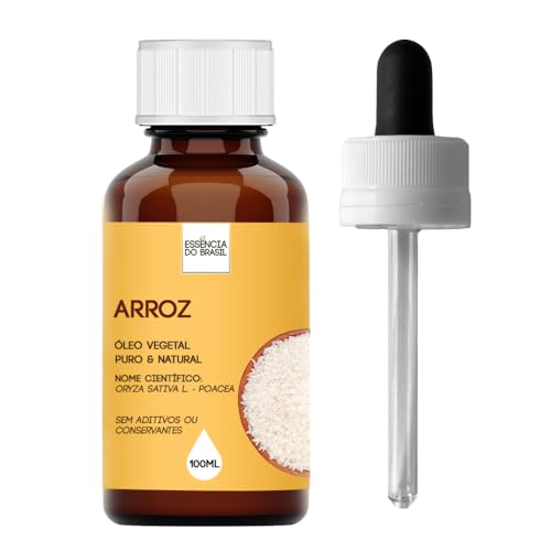 Essência do Brasil, Óleo Vegetal Arroz 100ml - Aromaterapia Natural e Puro
