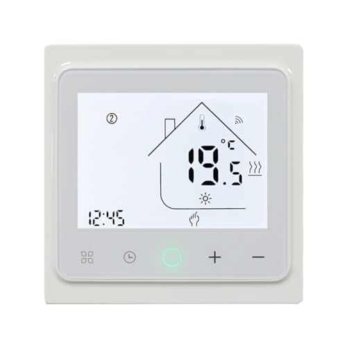 Oiqippnbv 16A Tuya Smart WiFi Termostato Agua Calefacción Eléctrica por Suelo Radiante Agua Gas Caldera Controlador de Temperatura para