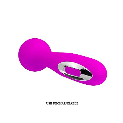 Massageador Recarregável Com 12 Modos De Vibração E Resistente à água 15 X 3,8 Cm Wade