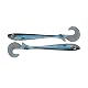Gummifisch Zeck Butcher 19 cm in der Farbe Blue Ice