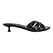 Calvin Klein Women's Gabbie Heeled Sandal, Black Patent 001, 9