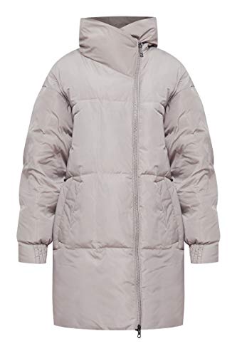 Preisvergleich Produktbild Finn Flare Damen Daunenmantel mit kuscheliger Kapuze Light Brown, XL