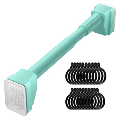 ���͋z�Օt���˂�����_ �X�e�����X�� �ω׏d 100kg �� 70~300cm �h�����s�v �J�[�e�������O 20 �t�� �����E�����O �z�c���󕨊����E�N���[�[�b�g�E�R�[�g�|�� �ϐk�]�|�h�~ �L�k���g���ȒP (�O���[��, 200-300CM) [���s�A���i