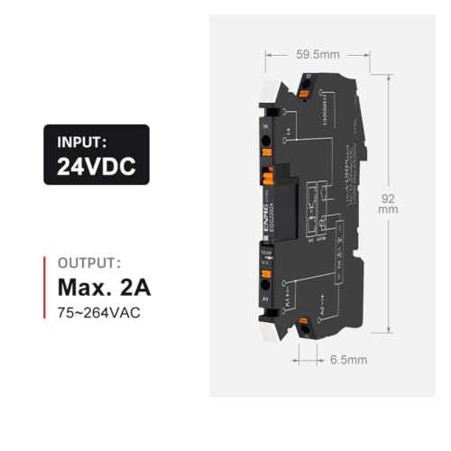Relais intermédiaire compact APAN3124 pour domotique et automatisme 24V