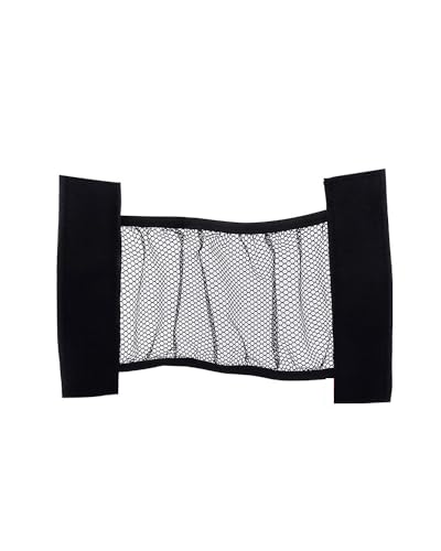 Filet de rangement pour voiture en polyester noir avec sangles de fixation