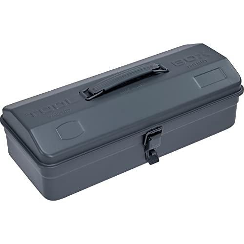 Trusco Nakayama Y-280DG Angle Tool Box, 11.8 x 6.5 x 4.8 inches (304 x 164 x 123 cm), Arsenal Gray