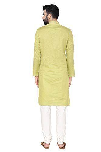 Image of Manyavar Men's Art Silk Regular Kurta Pyjama