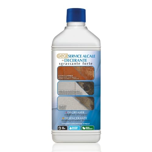 GEAL SERVICE ALCALE. Detergente Sgrassante Decerante Forte. 1 Litro