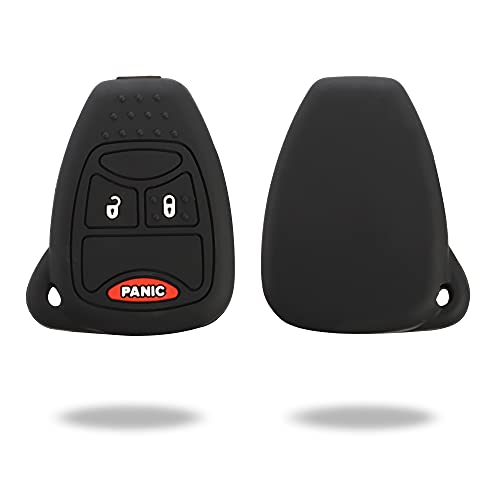 Protection clé silicone Jeep Wrangler Dodge Chrysler étui télécommande 3 boutons