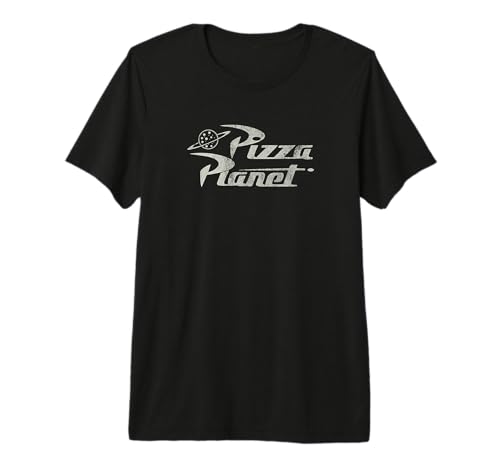 T-shirt Toy Story Pizza Planet blanc imprimé effet usé coupe vintage confortable