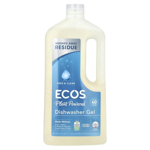 ECOS Free and Clear Automatic Dishwasher Gel, 40 fl oz