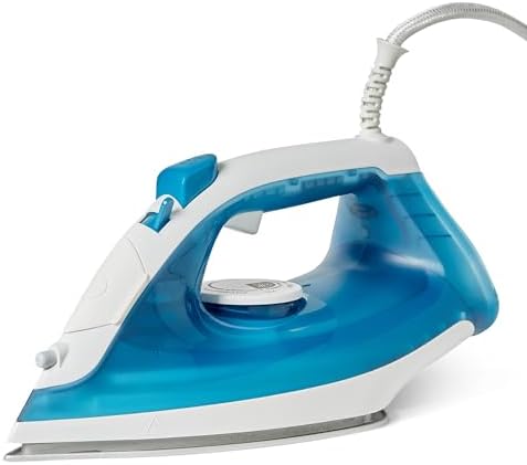 Amazon Basics Plancha de Vapor con Suela Antiadherente, 1800W, Va...