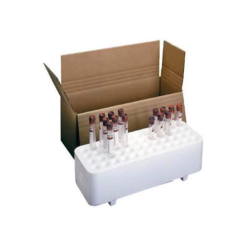 ThermoSafe 416 Dual Purpose Tube Rack, Holds 48 Tubes, 13" L x 5" W x 4" H (Case of 12)