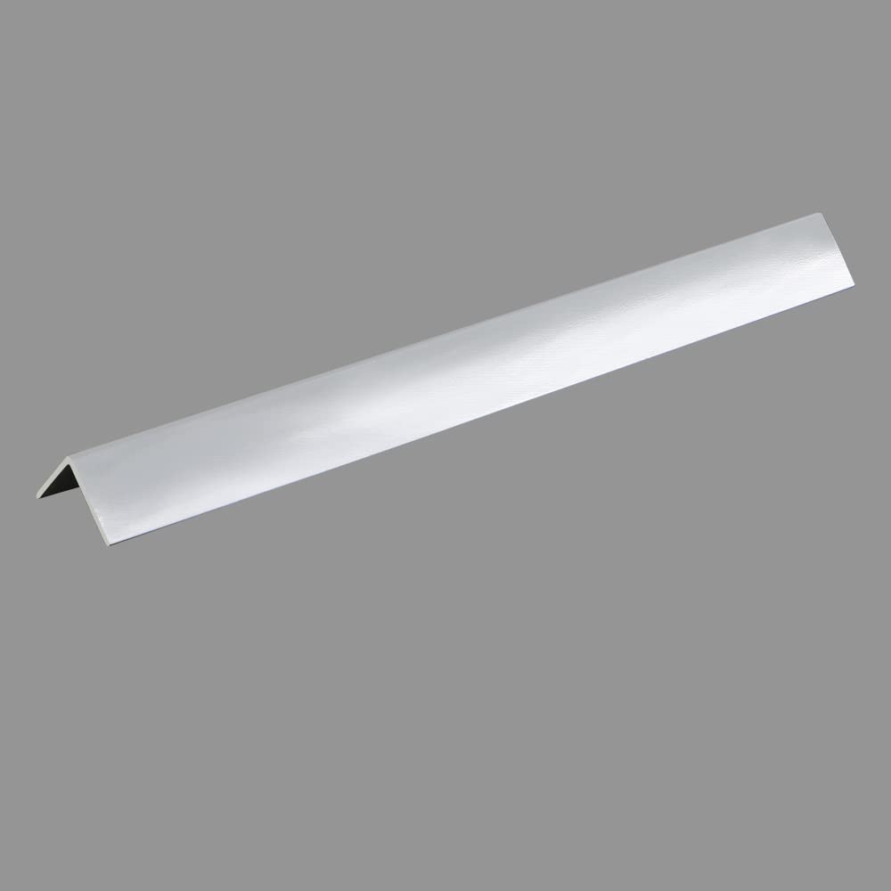 NRG 25x25mm Rigid Angle Trim 2.6m Length for 10mm Thick PVC Panel, Silver 2 PCS โ image 1