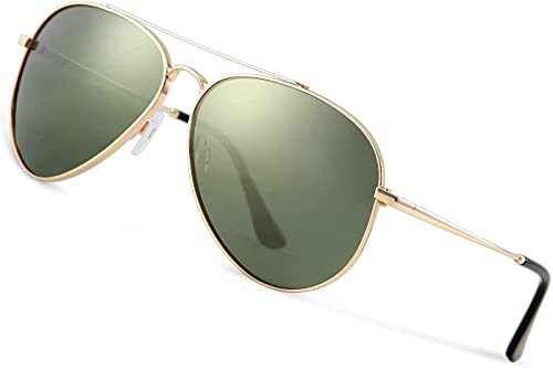 sunglasses men polarized aviator glasses, Avoalre 2021 trend polarized sunglasses men green aviator glasses men 100% 400 UV protection