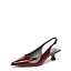 Dark Red Patent Faux Leather