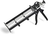 DRICORE PRO Concrete Repair Dual Cartridge Epoxy Gun | Best Applicator for 1:1 and 2:1 Ratio Epoxies, Adhesives, and Sealants Used in Repairing Cracked Foundations, Basements, Walls, Poured Concrete