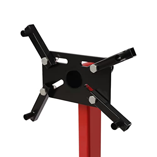 Folding Engine Stand, 1500 lbs (3/4 Ton) Rotating Engine Motor Stand with 360 Degree Adjustable Head, 5-Caster, 4 Adjustable Arms, for Vehicle Maintenance