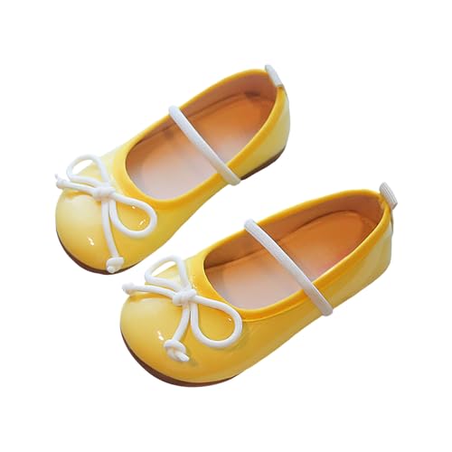 Toddler Girls Mary Jane Dress Shoes Soft Sole Comfortable Bow Ballet Flat Shoes for Wedding Party School2