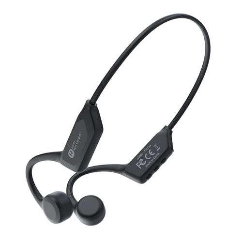 HIFI WALKER T10Lite - Auriculares deportivos Bluetooth 6.0, auriculares con sonido óseo abierto, inalámbricos con estéreo HiFi, 18 horas de tiempo de funcionamiento, 2 dispositivos, peso ligero de 28