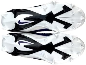 Nike Alpha Menace 4 Elite Mid Men's Football Cleats White Purple Black FZ7701-102 Size 9 M US